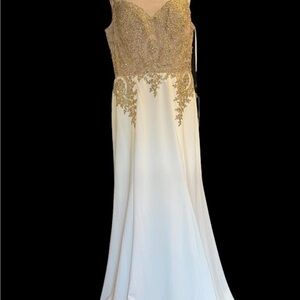 Gold and Cream Gown
